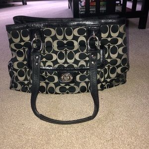 Black coach bag